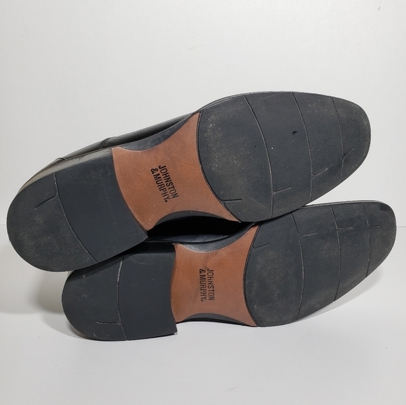 Johnston & Murphy black Leather Ankle boot SZ 12 - Picture 8 of 10